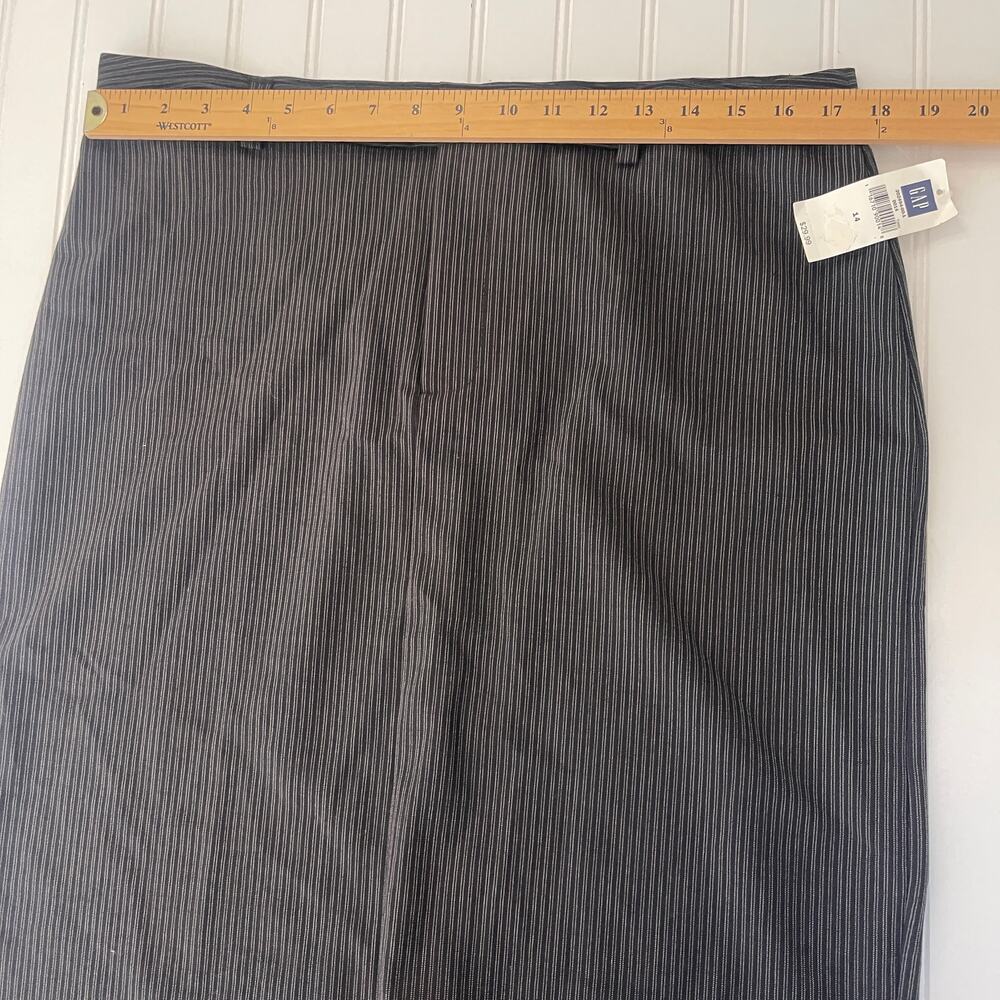 NWT Gap Y2K Vintage Academia Office Wool Blend Pencil Skirt Stripes Womens XL 14 - Picture 6 of 10
